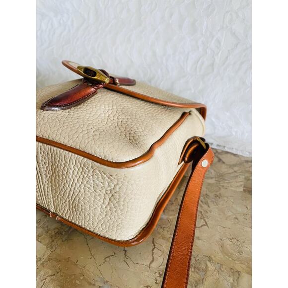 Vtg DOONEY and BOURKE tan beige braided toggle equestrian crossbody/shoulder bag - Picture 8 of 9